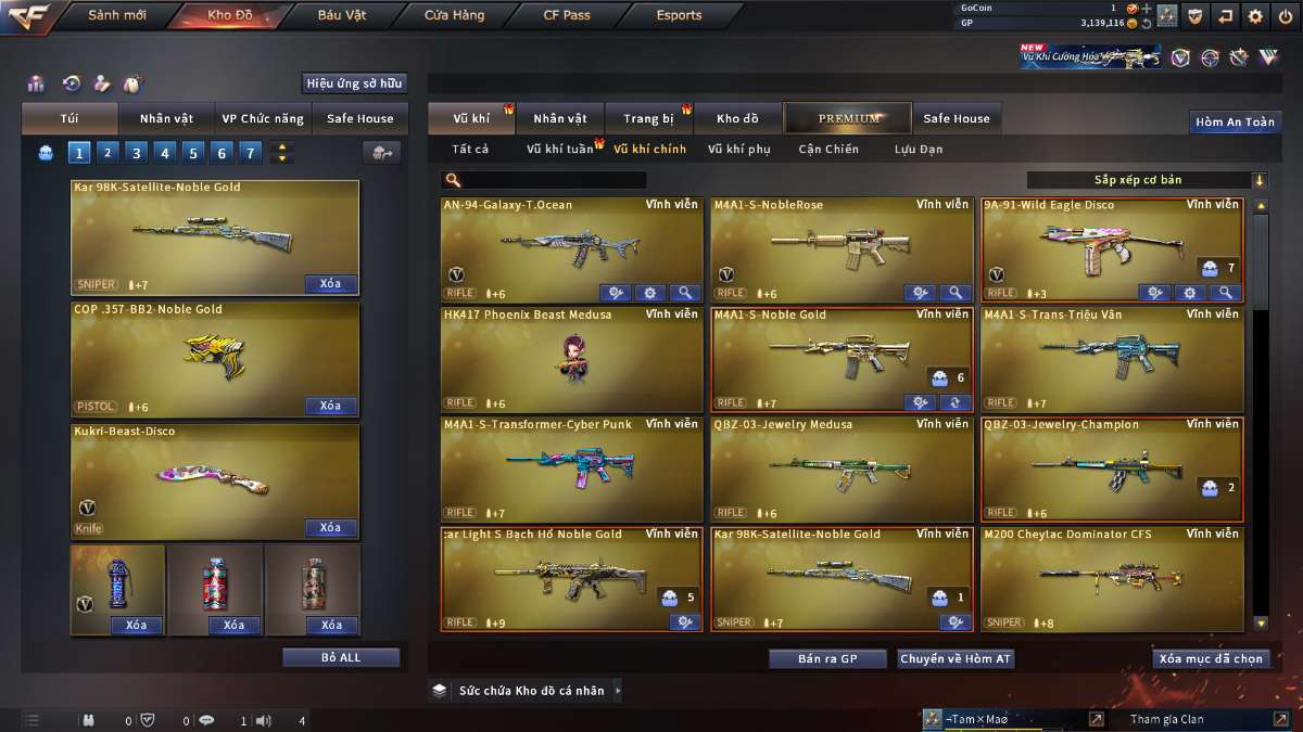 shop acc cf uy tin gia re